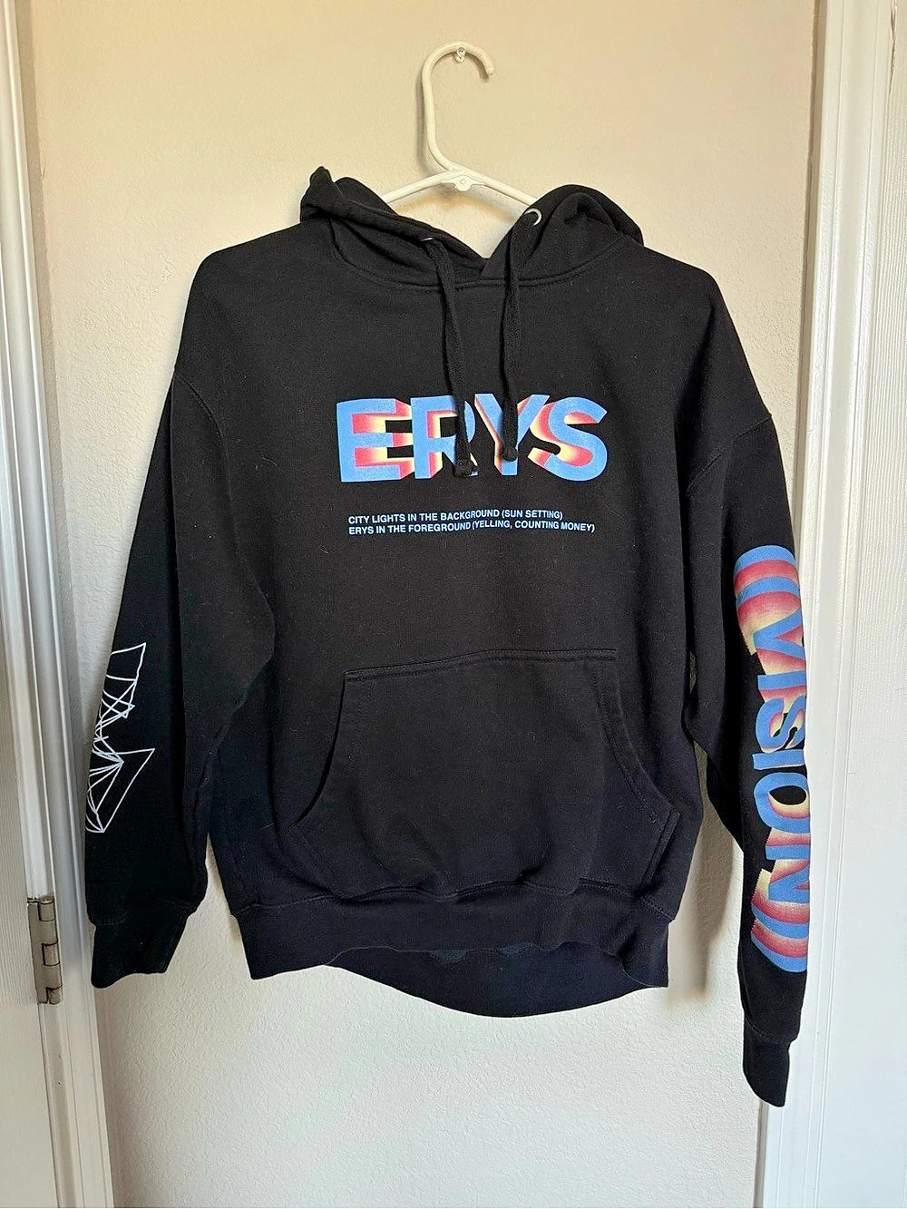 MSFTSrep Jaden Smith ERYS Vision Tour Hoodie Black